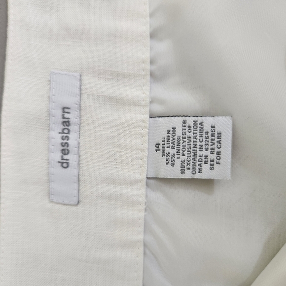 Dress Barn Linen Blend Skirt A-line sz 14 - Picture 4 of 5